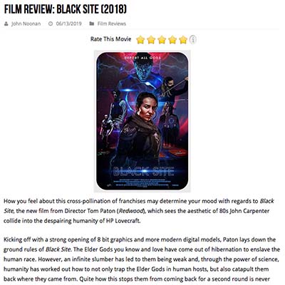 Film Review: Black Site (2018)